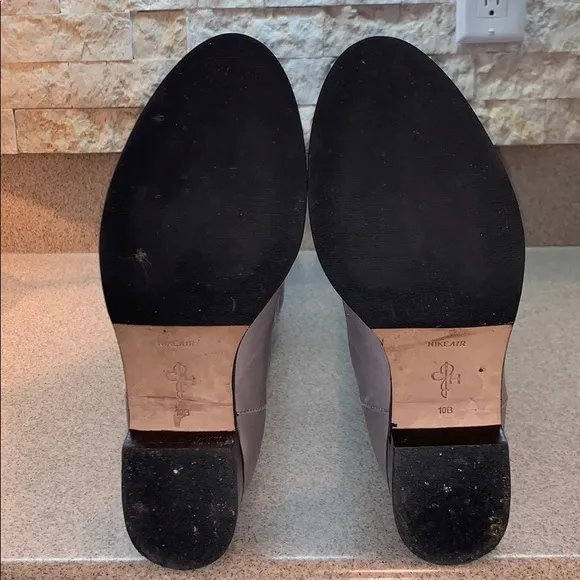 Cole Haan Avalon Tall Riding Boots Grey Leather  (Nike) Sz 10