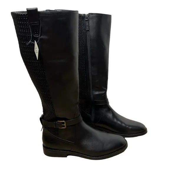 Cole Haan Belted Leather Knee High Boots 11B