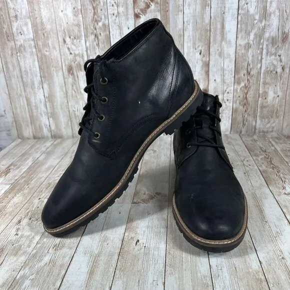 Cole Haan Black Leather Chukka Boots Dress Casual Ankle Boots Men's Size 12‎