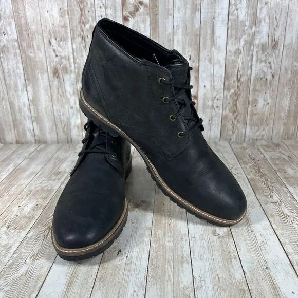 Cole Haan Black Leather Chukka Boots Dress Casual Ankle Boots Men's Size 12‎
