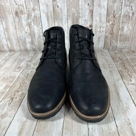 Cole Haan Black Leather Chukka Boots Dress Casual Ankle Boots Men's Size 12‎