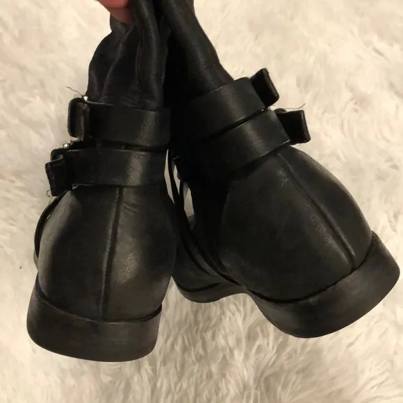 Cole Haan Black Leather Riding Boots