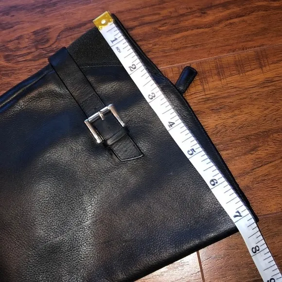 Cole Haan Black Leather Riding Boots
