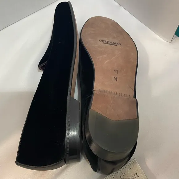 Cole Haan Black Velvet Loafers
