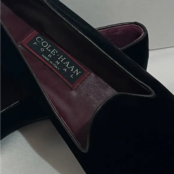 Cole Haan Black Velvet Loafers
