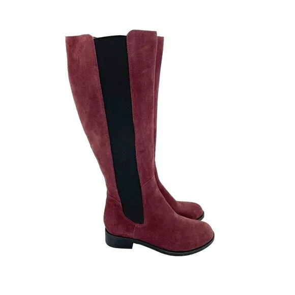 Cole Haan Boots JUdhpur Suede Leather Stretch Riding SZ 6.5 New $349