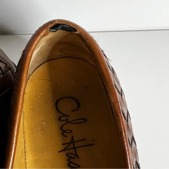 Cole Haan Brown Basket Weave Loafers
