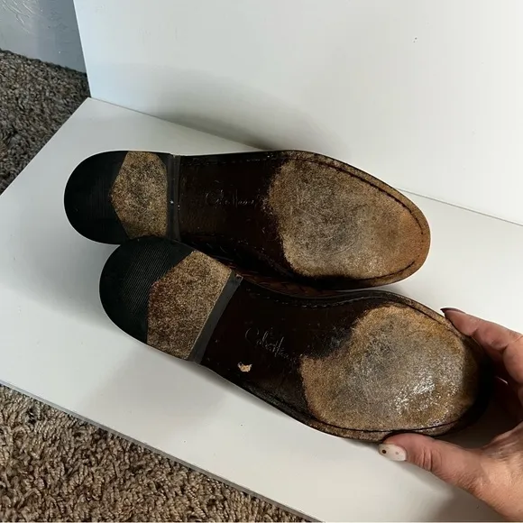 Cole Haan Brown Basket Weave Loafers