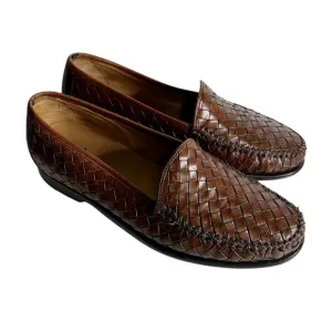 Cole Haan Brown Basket Weave Loafers