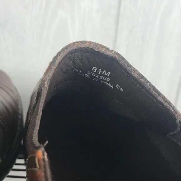 Cole Haan brown leather slip on driving loafers