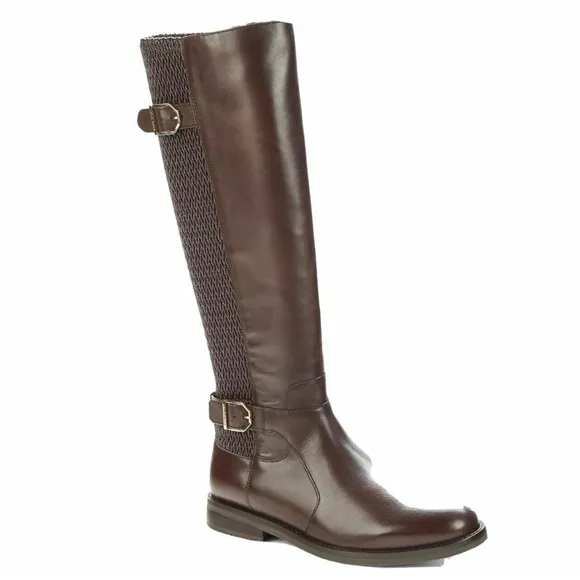 Cole Haan Chesley WR Boot Woman's Size 6.5 / 37 Java Brown Leather Boots NEW