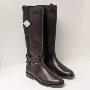 Cole Haan Clive Stretch Boots, Dark Chocolate Leather, Women's 7.5 M