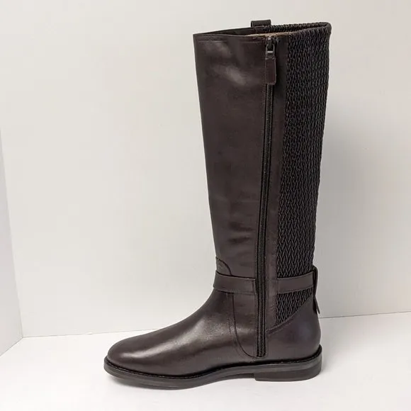 Cole Haan Clive Stretch Boots, Dark Chocolate Leather, Women's 7.5 M