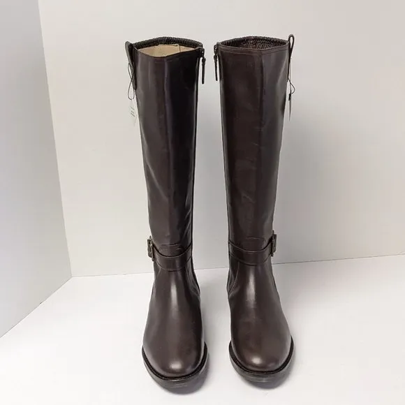 Cole Haan Clive Stretch Boots, Dark Chocolate Leather, Women's 7.5 M