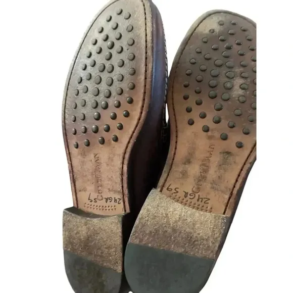 Cole Haan Country Brown Slip On Round Toe Leather Loafers Size 7