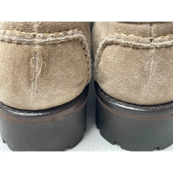 Cole Haan Country Stylish Suede Slip on Loafers, Tan, New cond., Ladies Size 7