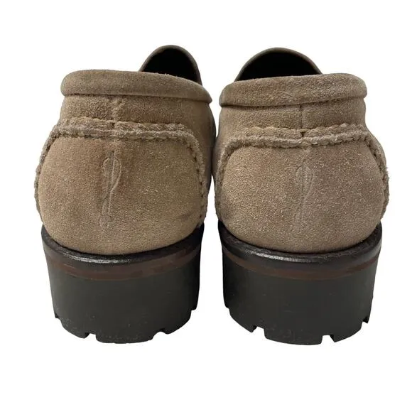 Cole Haan Country Stylish Suede Slip on Loafers, Tan, New cond., Ladies Size 7