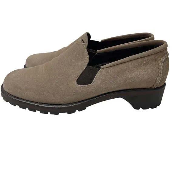 Cole Haan Country Stylish Suede Slip on Loafers, Tan, New cond., Ladies Size 7