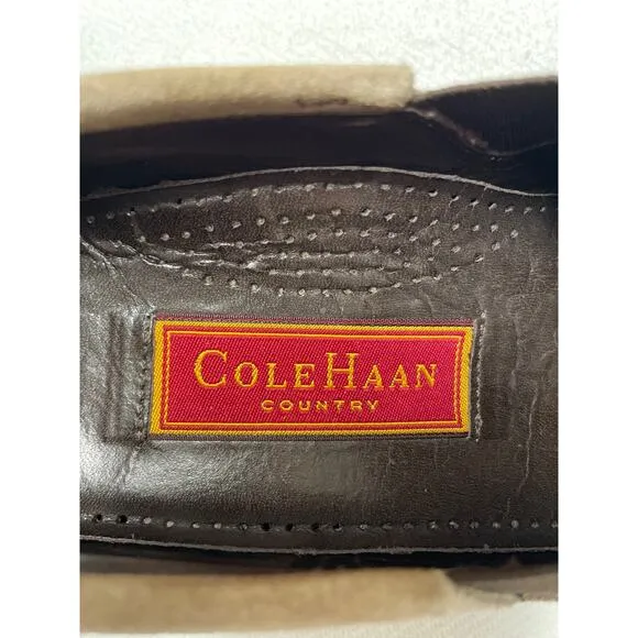 Cole Haan Country Stylish Suede Slip on Loafers, Tan, New cond., Ladies Size 7