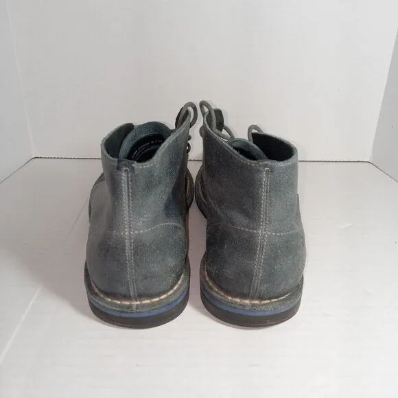 Cole Haan Glenn Chukka Blue Gray Desert Leather Boots Men's 11.5M C10999