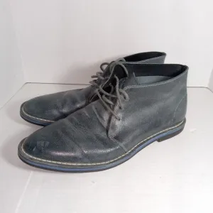 Cole Haan Glenn Chukka Blue Gray Desert Leather Boots Men's 11.5M C10999