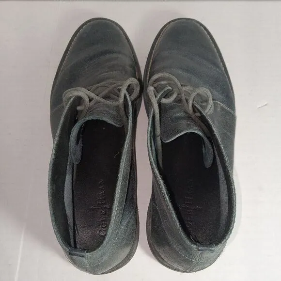 Cole Haan Glenn Chukka Blue Gray Desert Leather Boots Men's 11.5M C10999