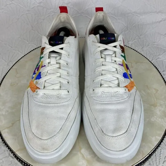 Cole Haan Grand Pro Rally Court Sneaker Men 13 White Casual Streetwear Y2K Shoes