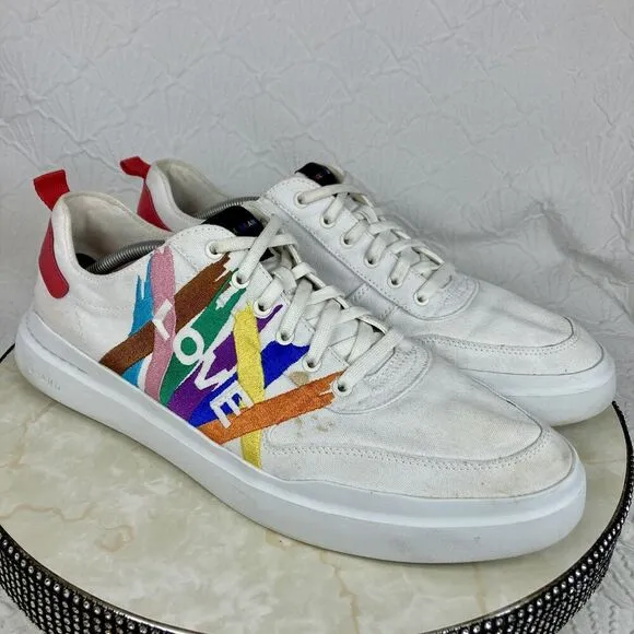 Cole Haan Grand Pro Rally Court Sneaker Men 13 White Casual Streetwear Y2K Shoes