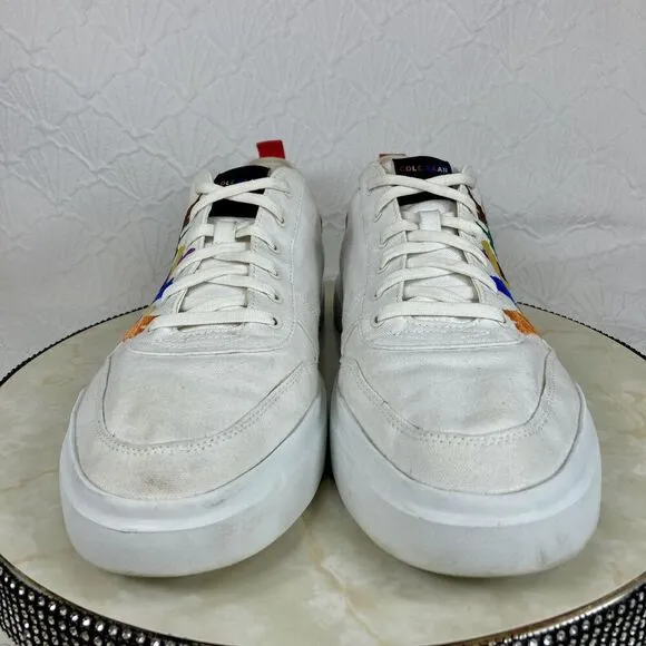 Cole Haan Grand Pro Rally Court Sneaker Men 13 White Casual Streetwear Y2K Shoes