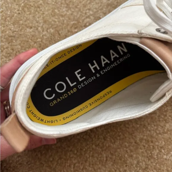 Cole Haan Grandpro Rally Canvas Court Sneaker in Ivory/Natural