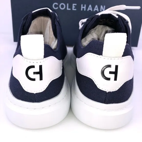 Cole haan Grandpro Rally Canvas Court Sneakers Lace Up Marine Blue Mismatch size