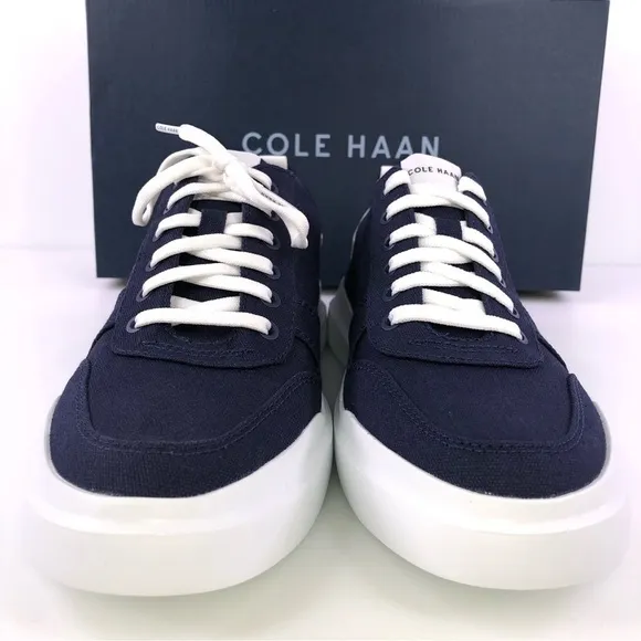 Cole haan Grandpro Rally Canvas Court Sneakers Lace Up Marine Blue Mismatch size