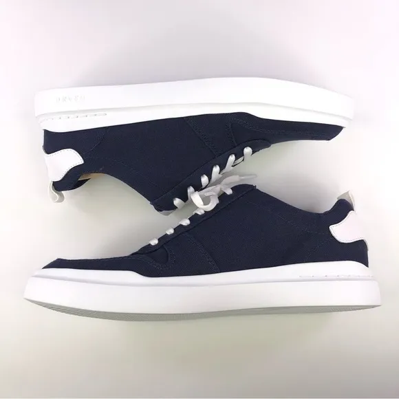 Cole haan Grandpro Rally Canvas Court Sneakers Lace Up Marine Blue Mismatch size