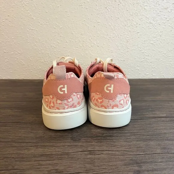 Cole Haan GrandPro Rally Canvas Court Sneakers Pink‎ Peach Whip Womens Size 8