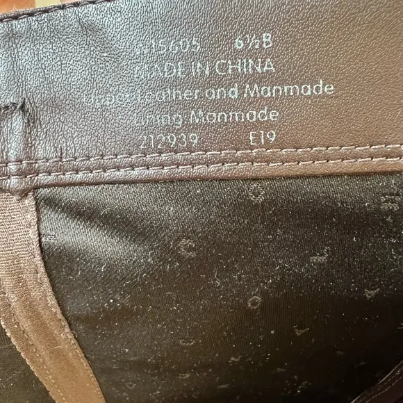 COLE HAAN Isabell Stretch Boots Brown Leather Tall Riding Boot Equestrian 6.5