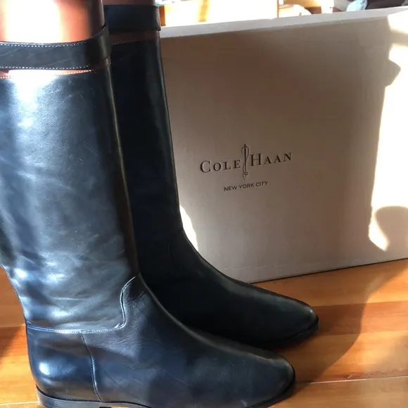 Cole Haan leather Daelin Riding boots
