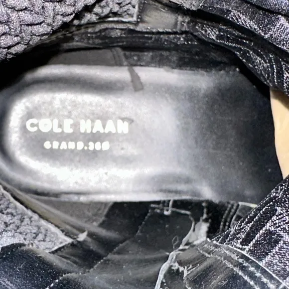 COLE HAAN Leela Grand 360 Rising Boots Black Leather English Country Size 9