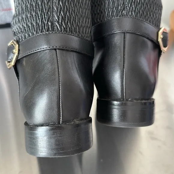 COLE HAAN Leela Grand 360 Rising Boots Black Leather English Country Size 9