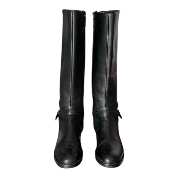 COLE HAAN Leela Grand 360 Rising Boots Black Leather English Country Size 9