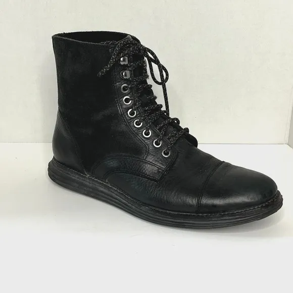 Cole Haan LunarGrand Boots 8.5 Black Gorpcore Streetwear Minimalist Casual Work