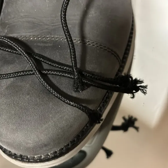 Cole Haan Lunargrand Boots Men’s 10 M Cap Toe Gray Lace Up Casual Waterproof