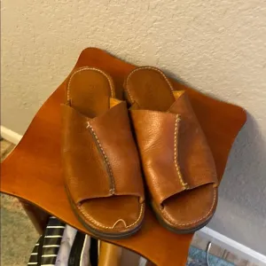 Cole Haan Men's Brown Leather Sandals