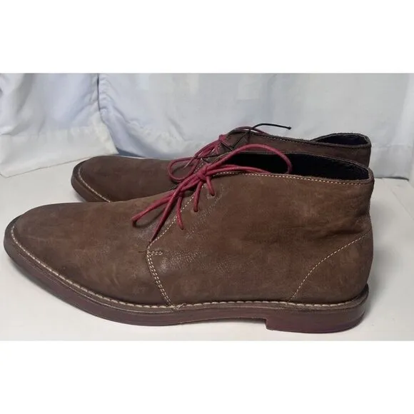 Cole Haan Men's Chukka Boots Size 10M Leather Dark Brown