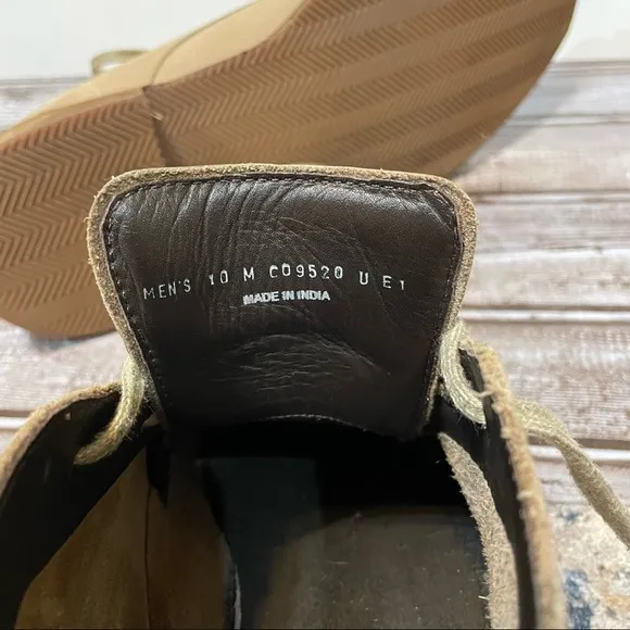Cole Haan Mens Desert Chukka Boots Light Brown Leather Lace Up Size 10M