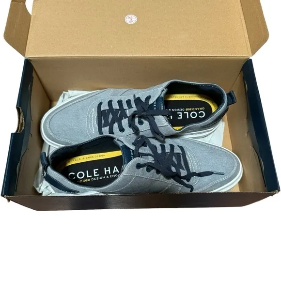 Cole Haan men’s grand pro Rally Court sneakers 12W blue