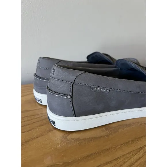 Cole Haan Men's Gray Nantucket Grand OS Slip On Loafers Size 13