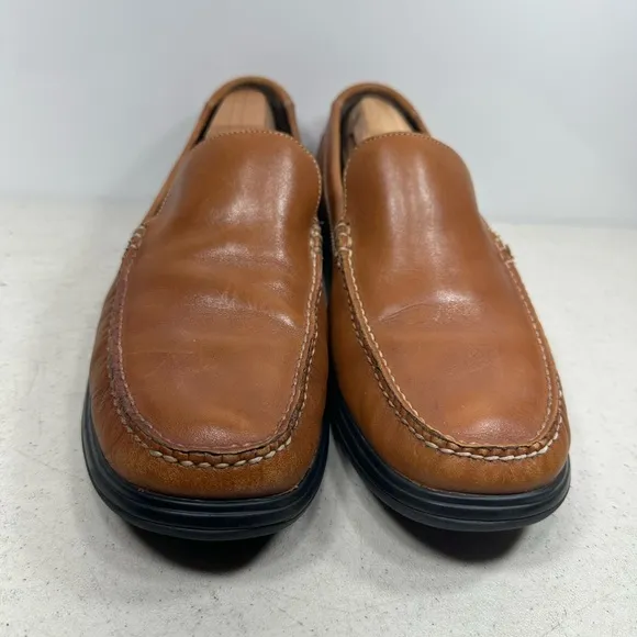 Cole Haan Mens Keating Venetian II Brown Leather Slip On Loafers C11403 Sz 12