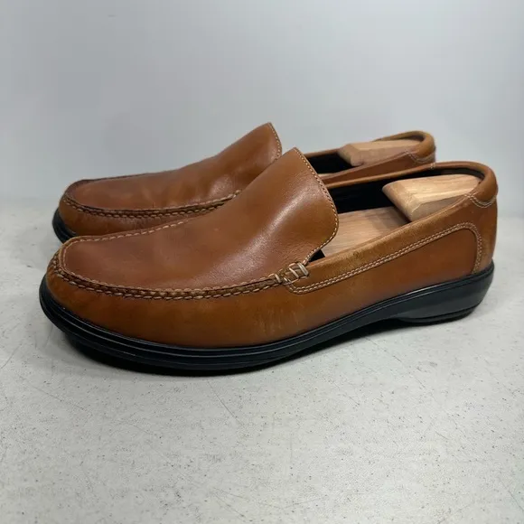Cole Haan Mens Keating Venetian II Brown Leather Slip On Loafers C11403 Sz 12