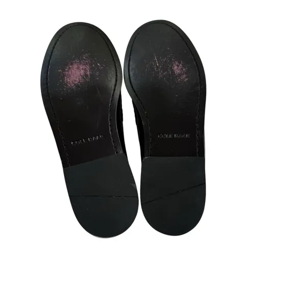Cole Haan Men's Leather Pinch Tassel Loafers Black Size 11.5 WORN ONCE