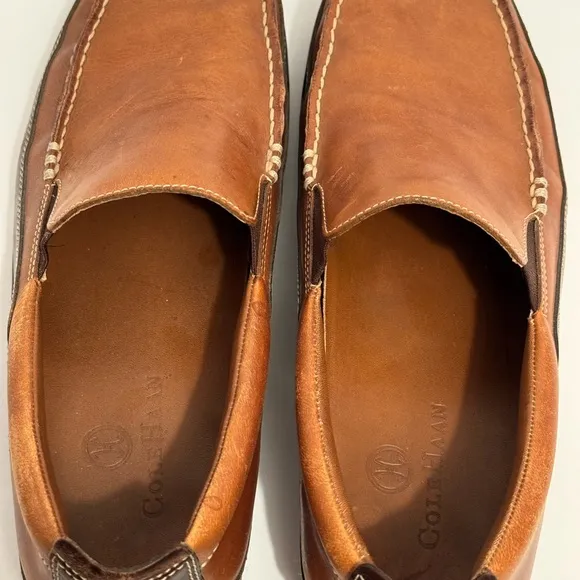 Cole Haan Men’s Leather Slip On Driver Loafers Size 9.5 Brown